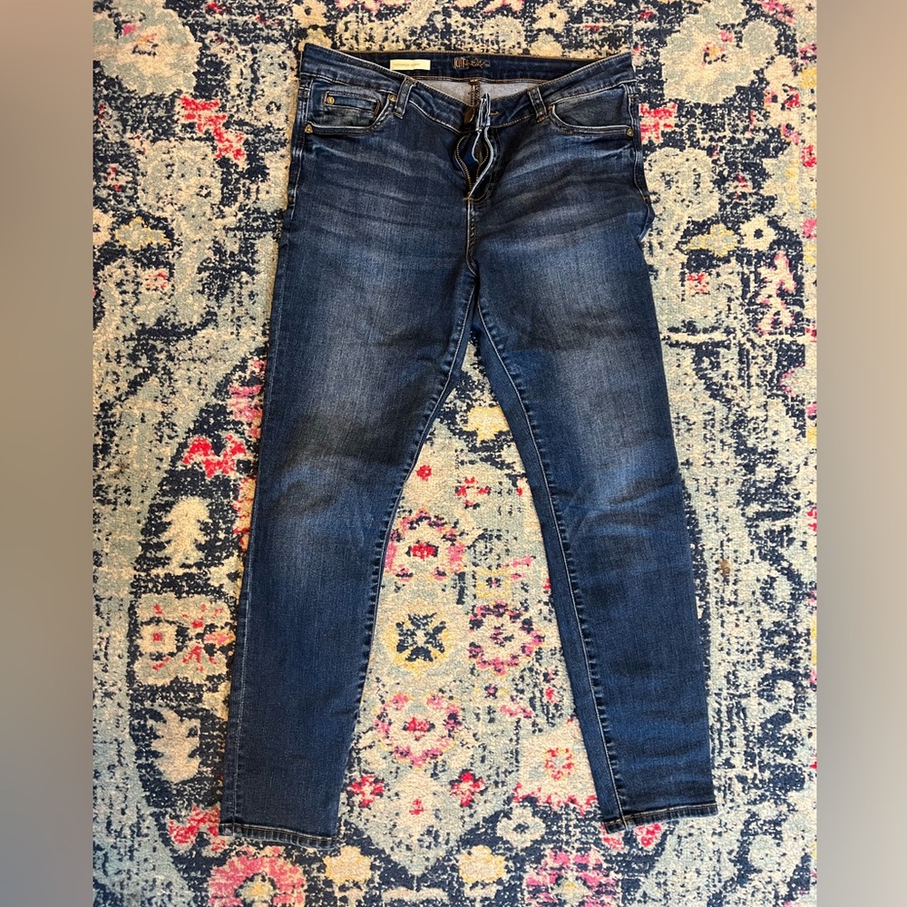 KUT from the Kloth Dayna Toothpick Skinny. Indigo. Size 12S.